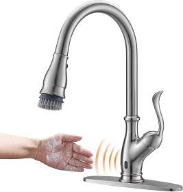 APPASO Touchless Kitchen Faucet with Pull Down Sprayer, Activated Hands-Free Motion Sensing Kitchen Faucet, Inducing Single Handle Smart Kitchen Sink