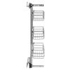 3-Tier Pull-out Kitchen Wire Basket Silver 18.5"x4.3"x22"