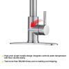Single Handle 1 Hole High Arc Spring Kitchen Sink Faucet with 3-function Pull Down Sprayer ,Hot and Cold water pipes