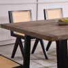 Retro Dining Table, Brown, 77"x35.4"x30.0"
