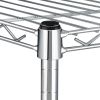 Heavy Duty 3-Shelf Shelving Unit;  24" D x 14"W x 20" H;  3 Tier;  Silver