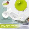 Salad Spinner Fruit Vegetable Washer Lettuce Drainer Hand Cranking Vegetable Dryer with Lid for Home Kitchen Fruit Vegetable Washing