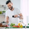 Electric Salt and Pepper Grinder Rechargeable Charging Base Automatic Salt Mill LED Indicator