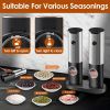 Electric Salt and Pepper Grinder Rechargeable Charging Base Automatic Salt Mill LED Indicator