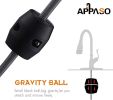 APPASO Pull Down Kitchen Faucet with Sprayer Oil Rubbed Bronze - Single Handle High Arc One Hole Pull Out Kitchen Sink Faucet , 170ORB