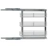 3-Tier Pull-out Kitchen Wire Basket Silver 18.5"x9.8"x22"
