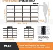 5-tier Metal Shelving Unit Adjustable Garage Storage Utility Rack Heavy Duty Shelves Organization Multipurpose Shelf Warehouse Basement Kitchen Living