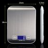 Digital Kitchen Scale 1 Piece, Rechargeable Without Battery Stainless Steel Kitchen Scale, 10kg/1g High Precision And Quick Reaction, For Household Fo