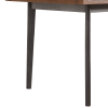 Solid Wood Vintage Dining Table, Walnut, 63"x35"x30"