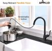APPASO Pull Down Kitchen Faucet with Sprayer Oil Rubbed Bronze - Single Handle High Arc One Hole Pull Out Kitchen Sink Faucet , 170ORB