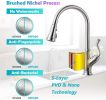 APPASO Pull Down Kitchen Faucet with Sprayer Brushed Nickel - Single Handle 1 Hole High Arc Pull Out Kitchen Sink Faucets, 175BN