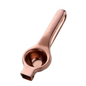 1 Pcs Lemon Squeezer Stainless Steel Orange Fruit Juicer Squeezer Orange Juicer Handle Press Multifunctional Kitchen Tools (Color: Rose gold, Ships From: China)