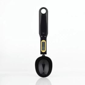 50g Accuracy 0.1g Electronic Kitchen Scale Spoon Weight Scale Digital Measurement Coffee Seasoning Milk Powder Kitchen Tools (Color: BLACK, Ships From: China)