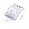 1pc, Multifunctional Luncheon Meat Cutter, Stainless Steel Egg Cutter, Cutting 10 Pieces For Fruit Onion Soft Food Roast Legs, Spam Slicer, Kitchen To