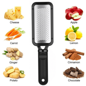 Home Stainless Steel Small Garlic Press Crusher Mincer Chopper Peeler Squeeze Cutter (Color: BLACK, Type: Kitchen Tools)