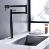Pot Filler Faucet Kitchen Folding Faucet 2 Handle with Stretchable Double Joint Swing Arms Brass Stove Faucet